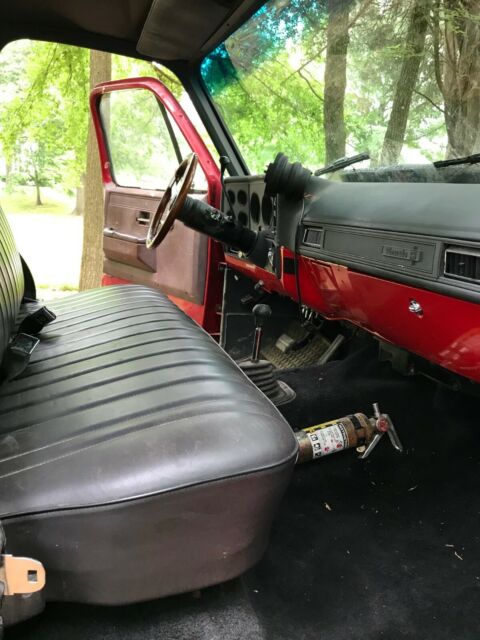 Black 1978 Chevrolet C/K Pickup 3500 Standard Cab Pickup with Gray interior