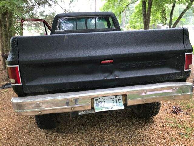 Black 1978 Chevrolet C/K Pickup 3500 Standard Cab Pickup with Gray interior