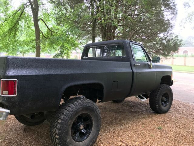 Black 1978 Chevrolet C/K Pickup 3500 Standard Cab Pickup with Gray interior