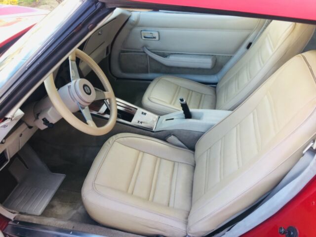 Tan 1978 Chevrolet Corvette with Red interior