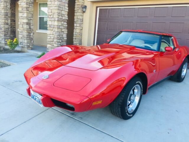 Tan 1978 Chevrolet Corvette with Red interior