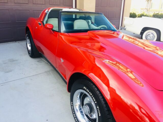 Tan 1978 Chevrolet Corvette with Red interior