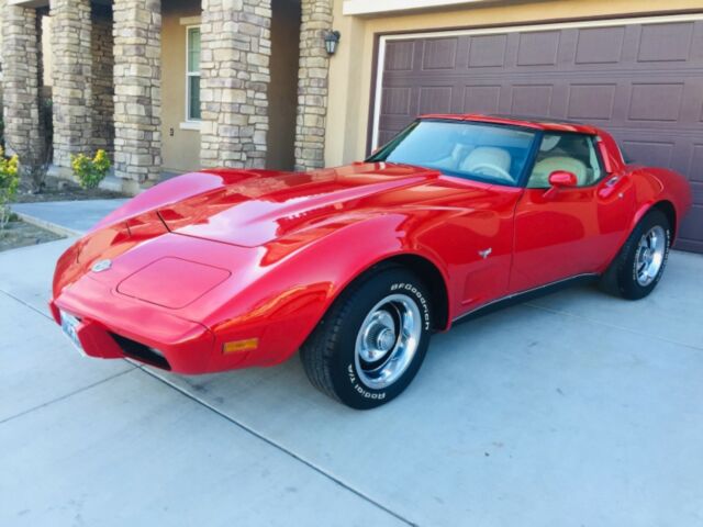 Tan 1978 Chevrolet Corvette with Red interior