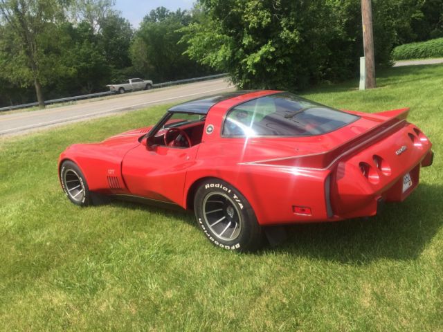 Red 1978 Chevrolet Corvette with Red interior