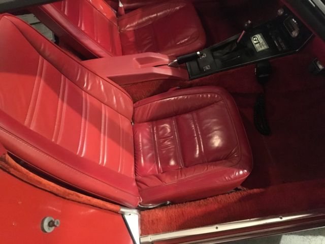 Red 1978 Chevrolet Corvette with Red interior