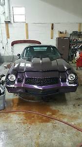Black Cherry Purple 1979 Chevrolet Camaro Coupe with Black and Gray interior