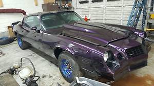 Black Cherry Purple 1979 Chevrolet Camaro Coupe with Black and Gray interior