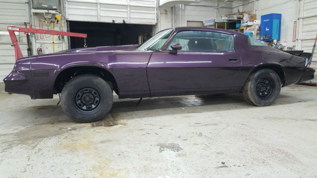 Black Cherry Purple 1979 Chevrolet Camaro Coupe with Black and Gray interior