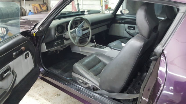 Black Cherry Purple 1979 Chevrolet Camaro Coupe with Black and Gray interior