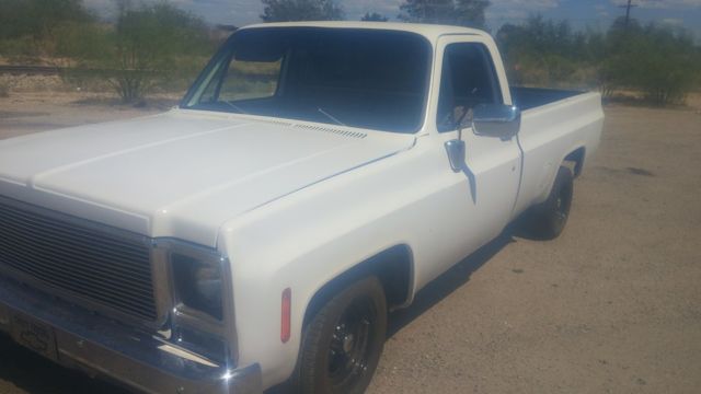 White 1979 Chevrolet C-10 with White interior