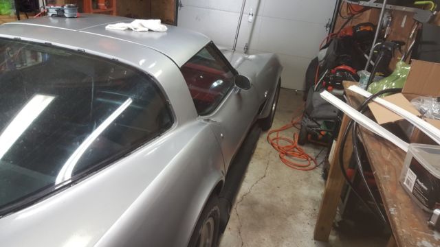 Silver 1979 Chevrolet Corvette Coupe with Black interior