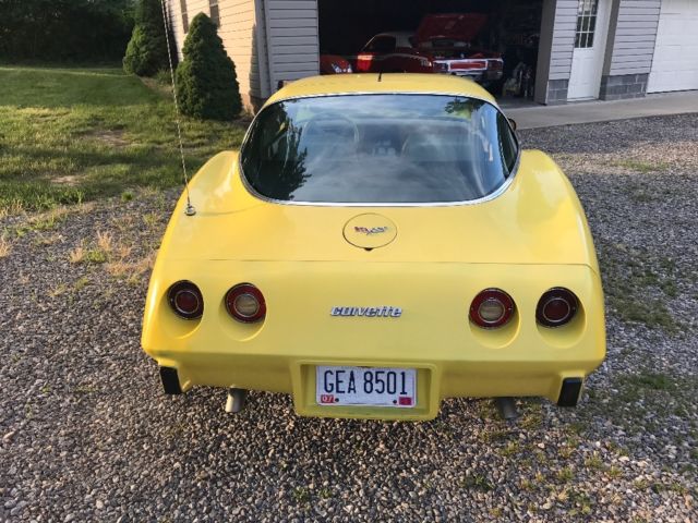 Yellow 1979 Chevrolet Corvette Coupe with Tan interior