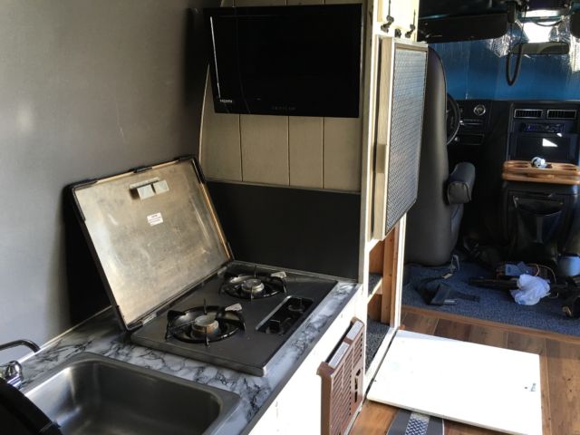 Blue 1979 Chevrolet G20 Van Passenger Van with Black interior
