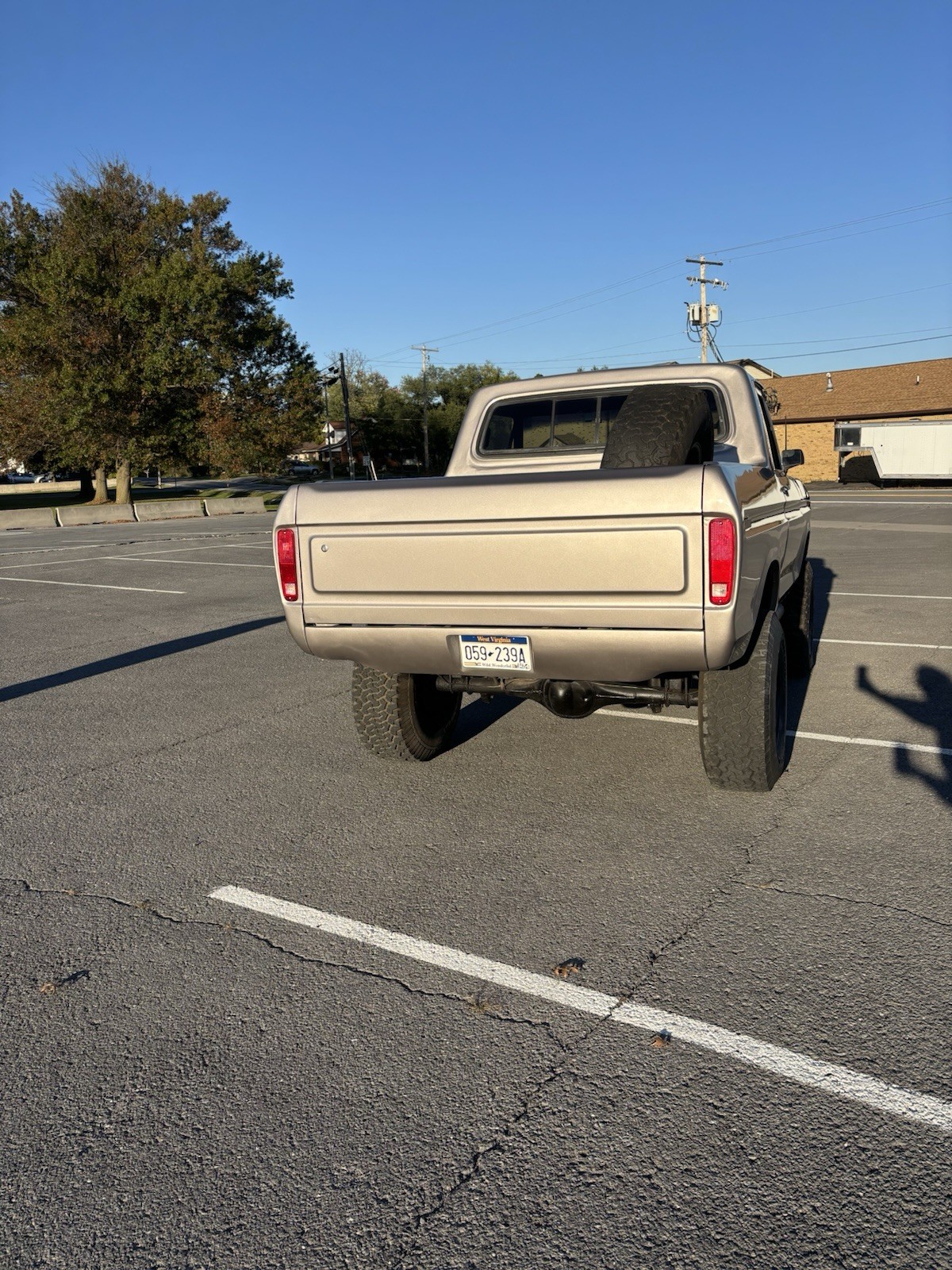 Bronze 1979 Ford Bronco SUV with Black interior