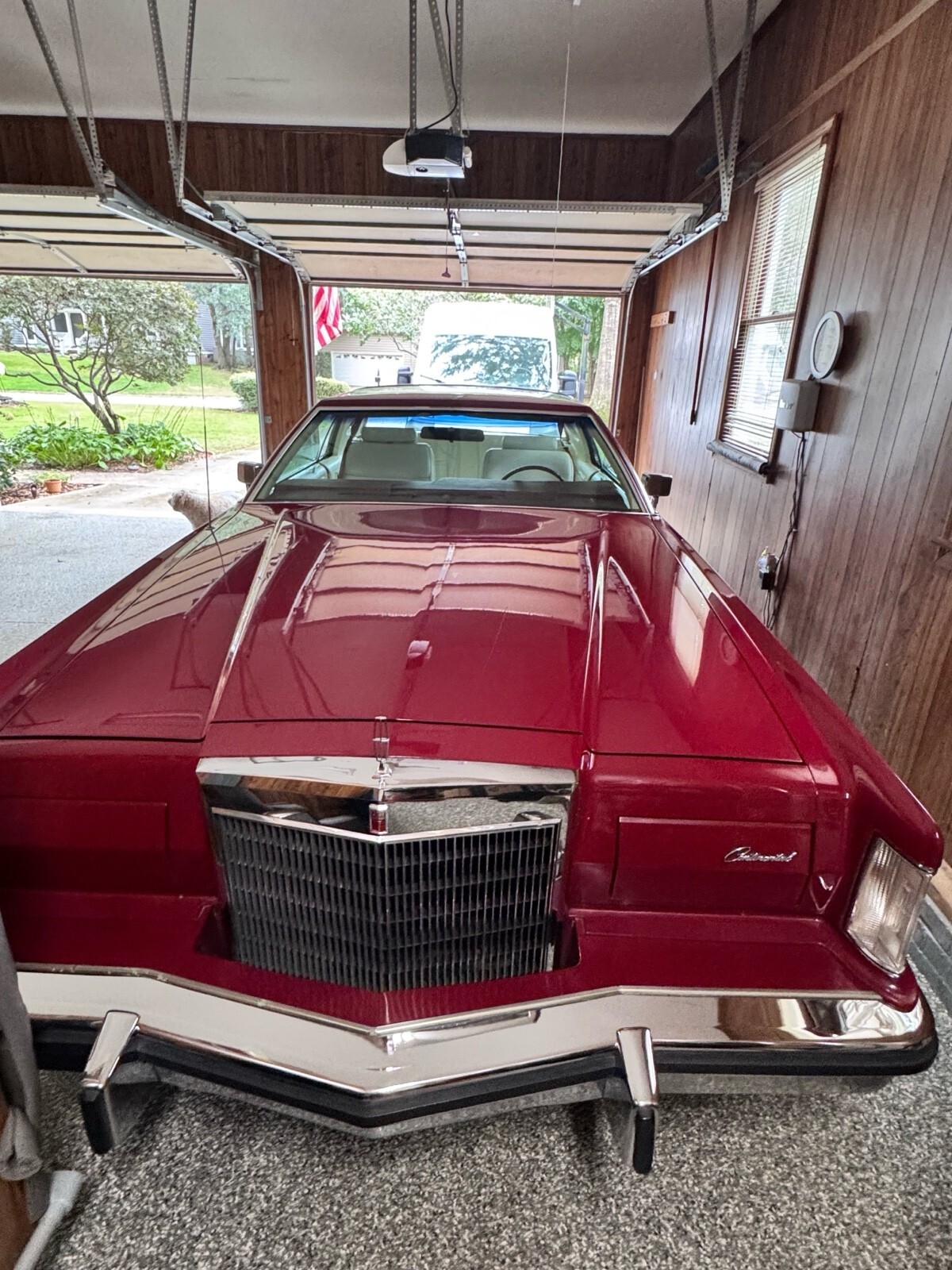 Red 1979 Lincoln Continental