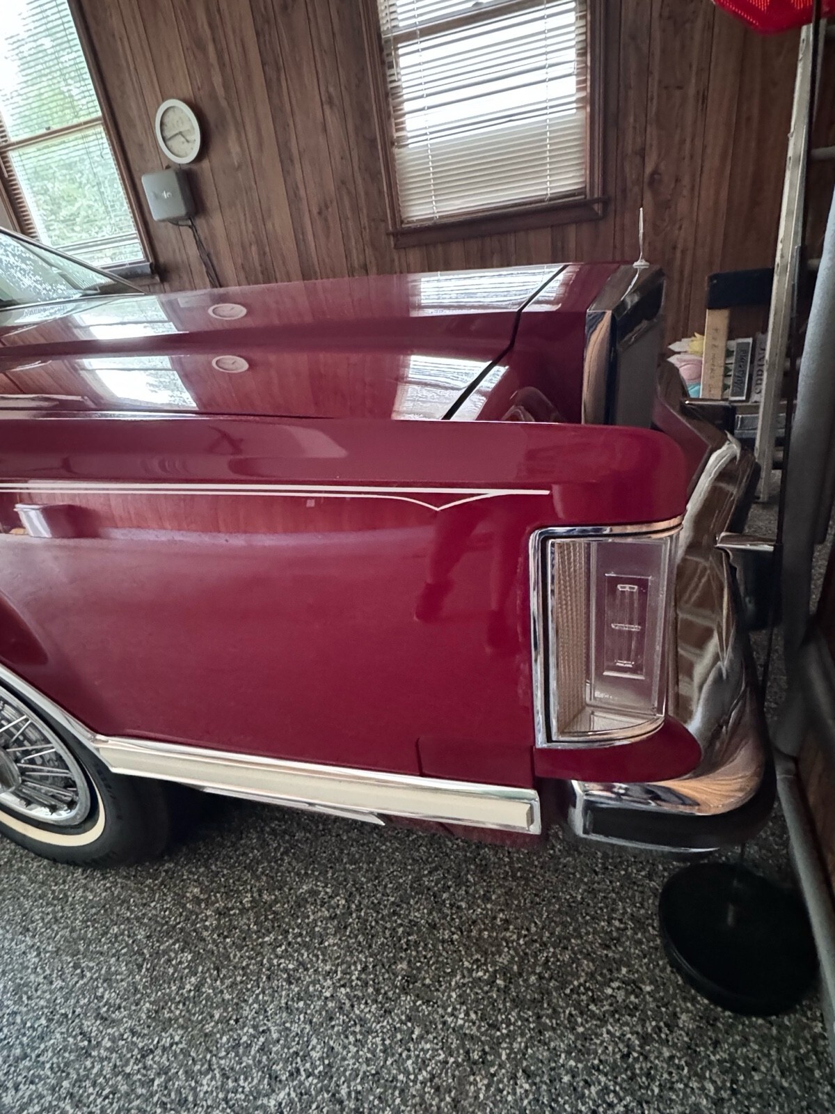 Red 1979 Lincoln Continental
