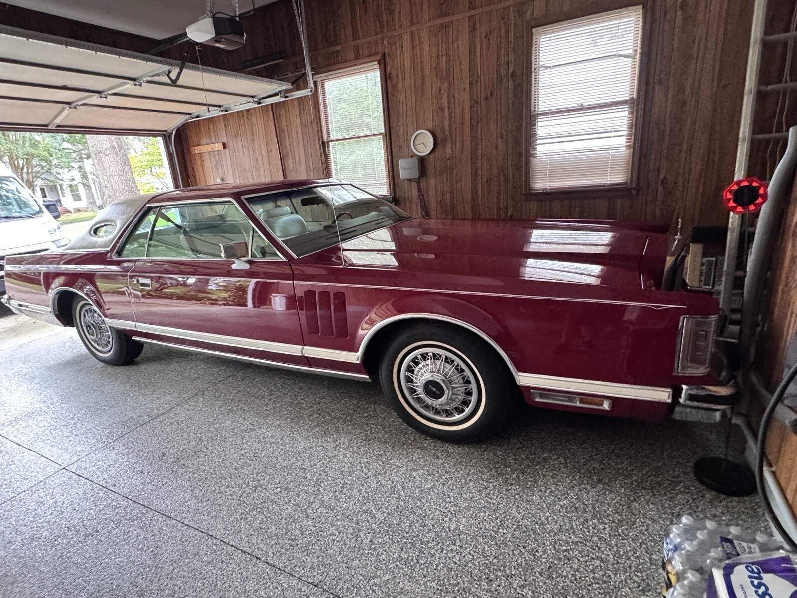 Red 1979 Lincoln Continental