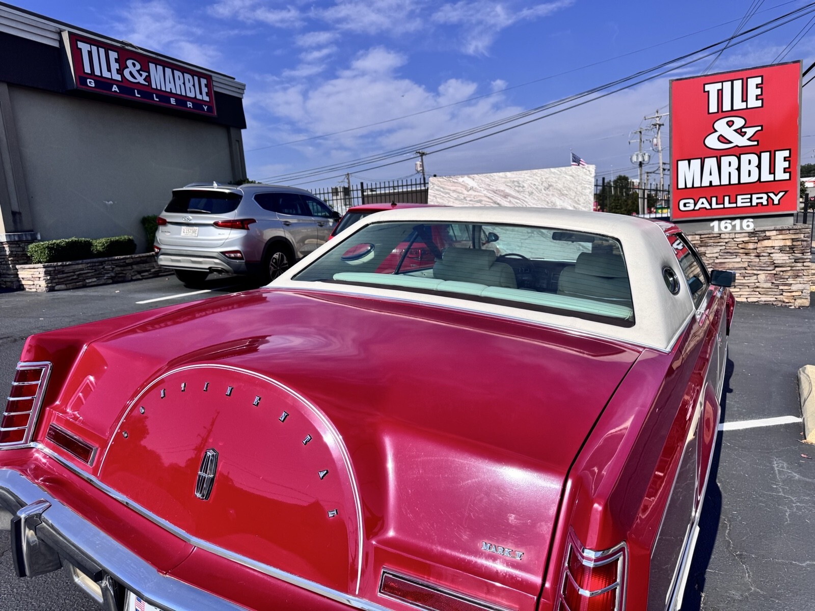 Red 1979 Lincoln Continental
