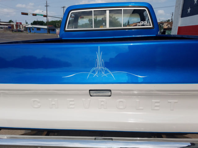 Blue 1980 Chevrolet C-10 Standard Cab Pickup with Black interior