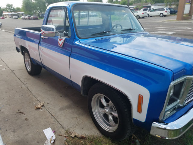 Blue 1980 Chevrolet C-10 Standard Cab Pickup with Black interior