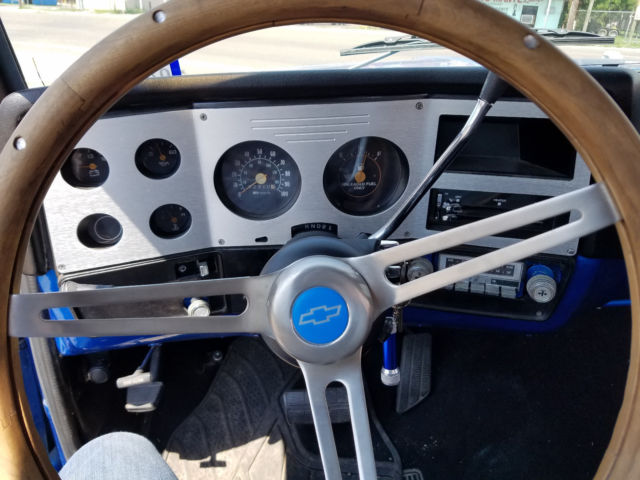 Blue 1980 Chevrolet C-10 Standard Cab Pickup with Black interior