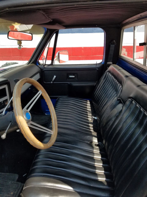 Blue 1980 Chevrolet C-10 Standard Cab Pickup with Black interior
