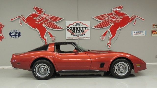 Red 1980 Chevrolet Corvette COUPE with Tan interior