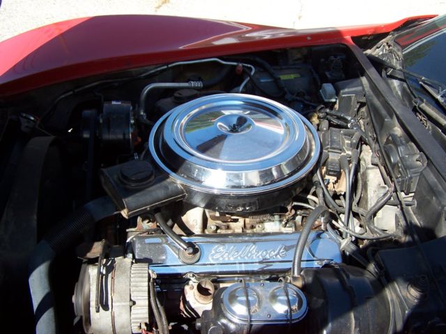 Red 1980 Chevrolet Corvette Coupe with Gray interior