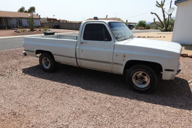 Gray 1981 Chevrolet Other Pickups with Blue interior