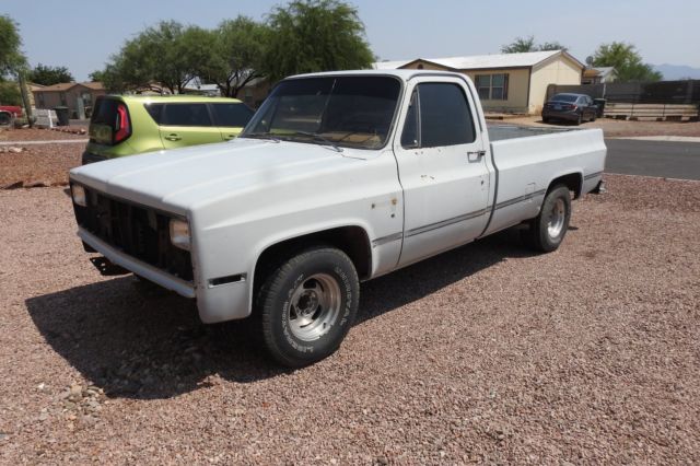 Gray 1981 Chevrolet Other Pickups with Blue interior