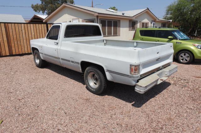 Gray 1981 Chevrolet Other Pickups with Blue interior