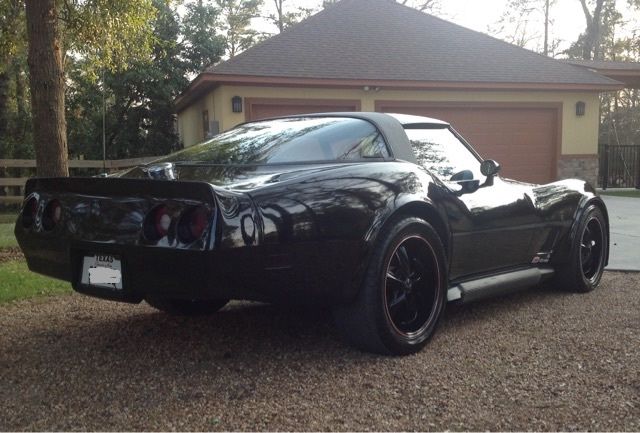 Black 1981 Chevrolet Corvette Coupe with Black interior
