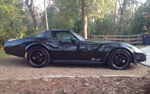 Black 1981 Chevrolet Corvette Coupe with Black interior