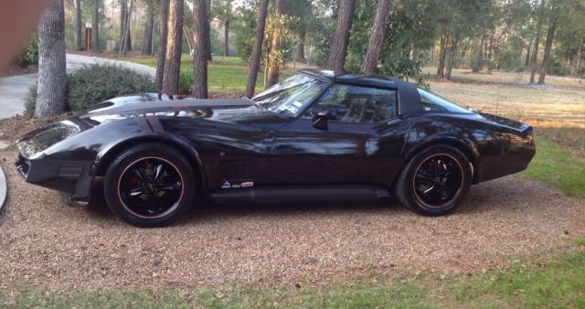 Black 1981 Chevrolet Corvette Coupe with Black interior