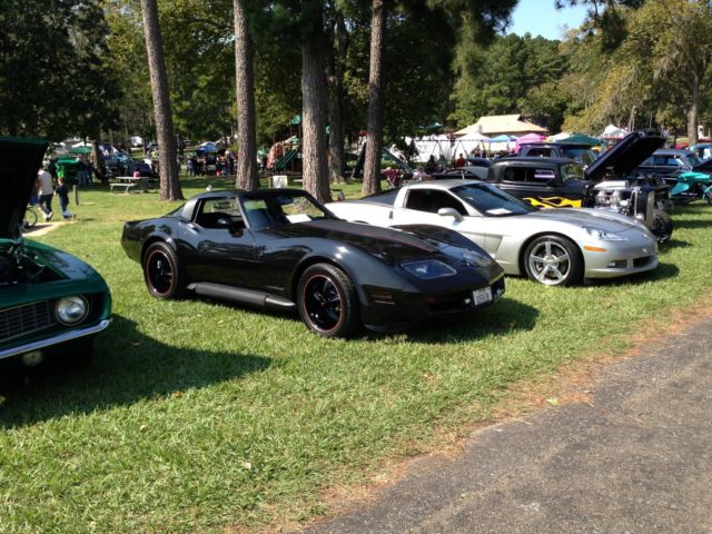 Black 1981 Chevrolet Corvette Coupe with Black interior