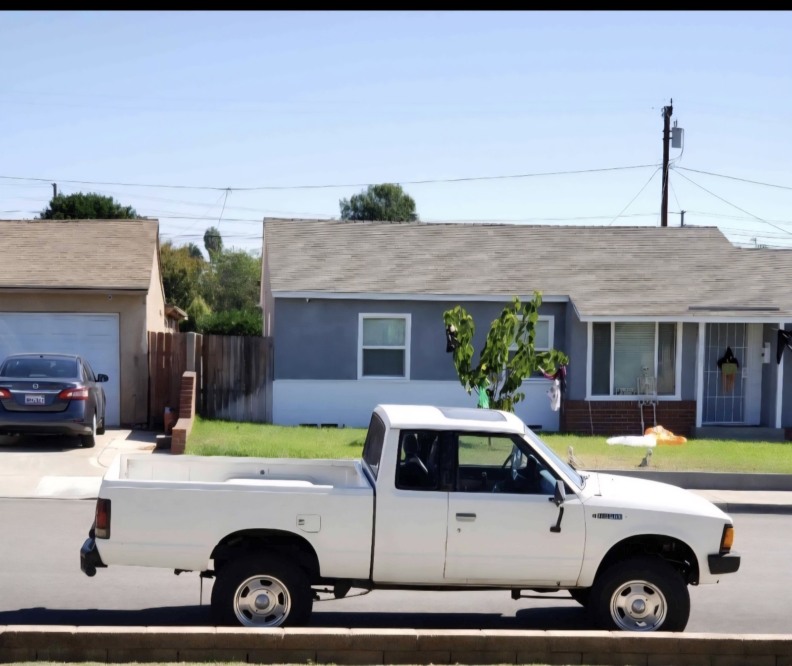 White 1982 Datsun 720