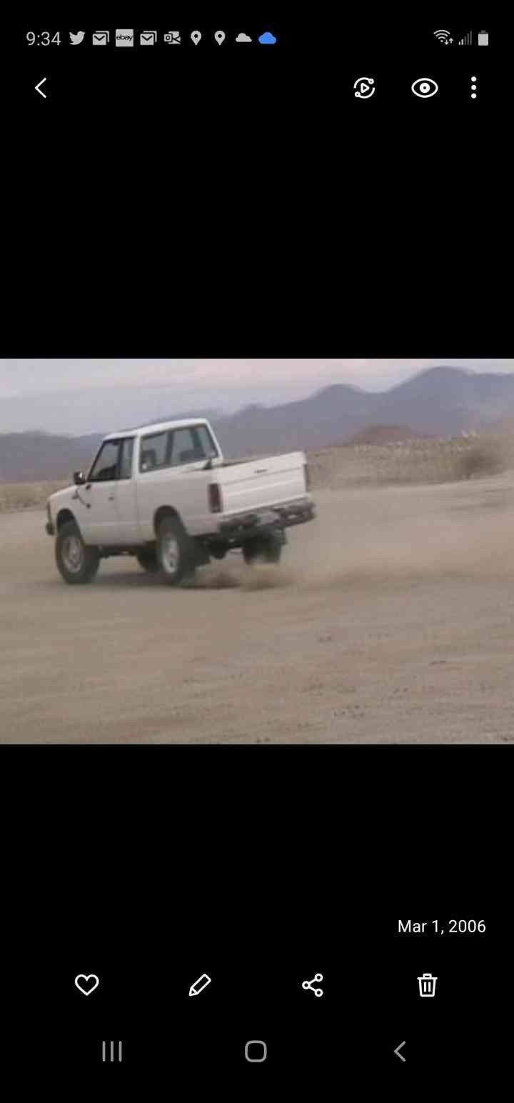 White 1982 Datsun 720