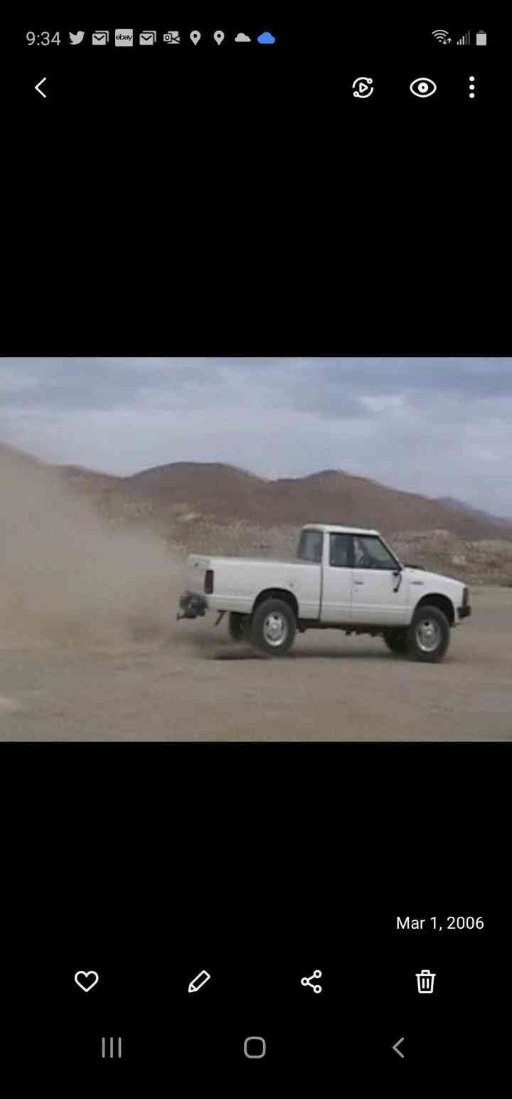 White 1982 Datsun 720
