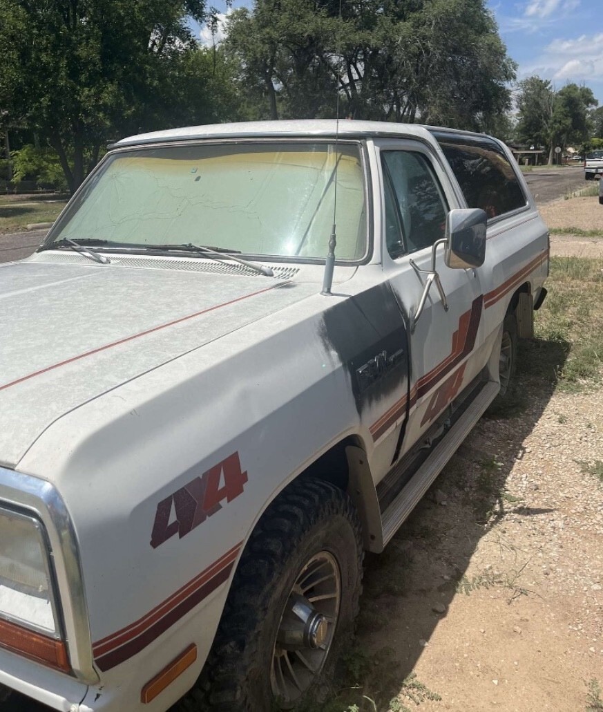 White 1983 Dodge Ramcharger