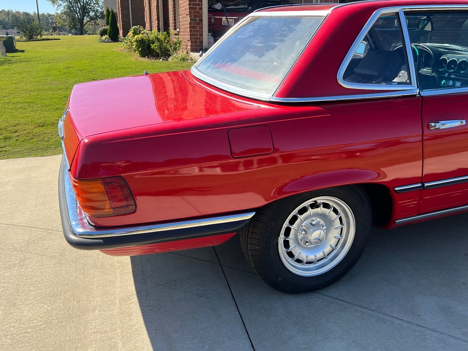 Red 1983 Mercedes-Benz 280 SL with Black interior