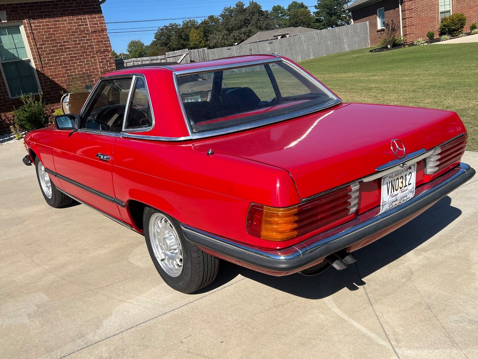 Red 1983 Mercedes-Benz 280 SL with Black interior