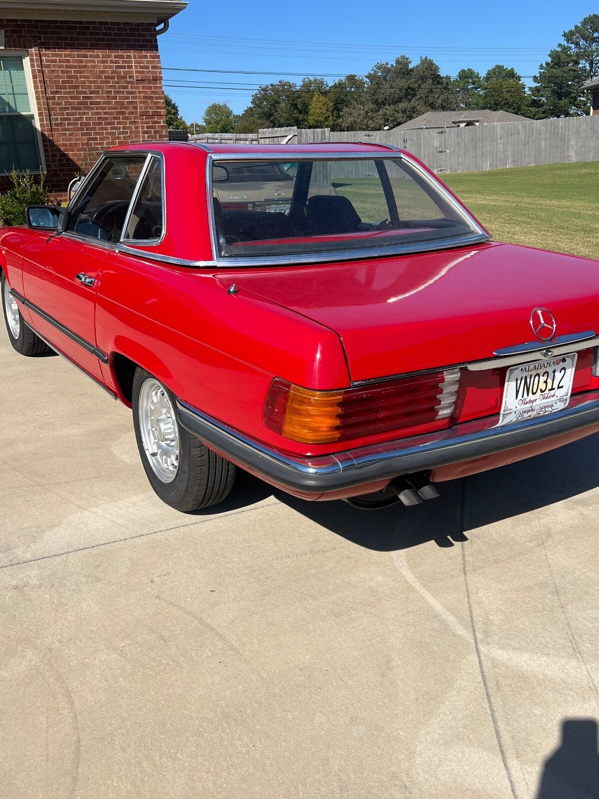 Red 1983 Mercedes-Benz 280 SL with Black interior