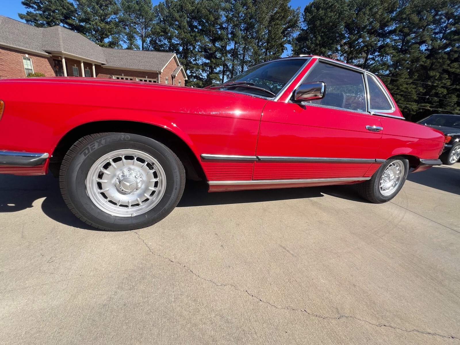 Red 1983 Mercedes-Benz 280 SL with Black interior