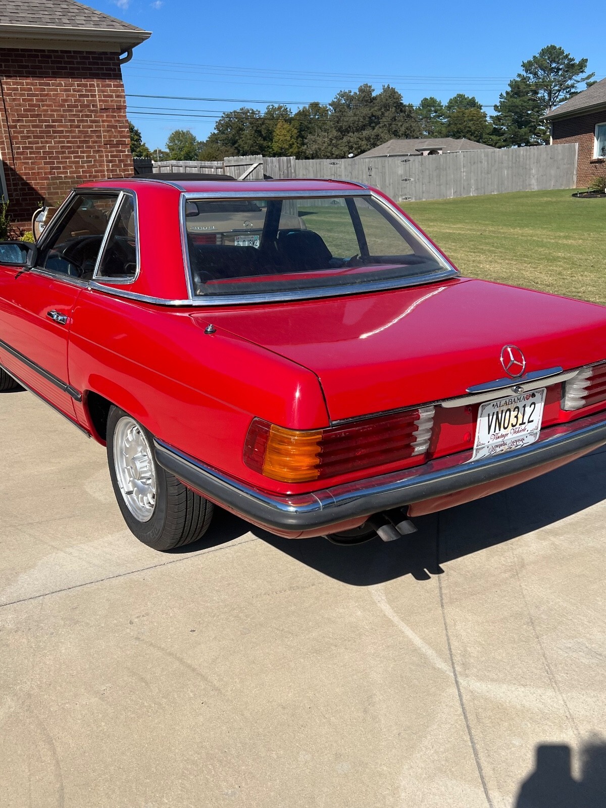 Red 1983 Mercedes-Benz 280 SL with Black interior
