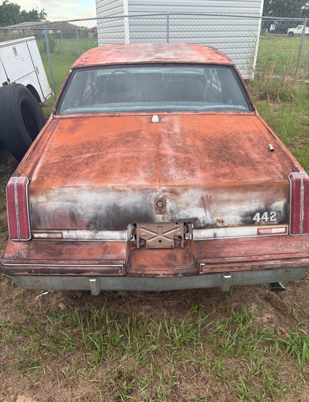 Red 1984 Oldsmobile 442