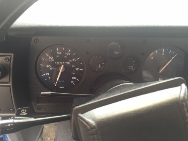 BLUE 1985 Chevrolet Camaro with Grey interior