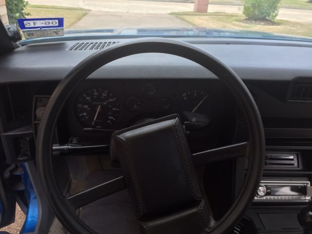BLUE 1985 Chevrolet Camaro with Grey interior