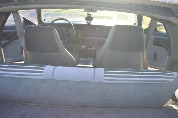 BLUE 1985 Chevrolet Camaro with Grey interior