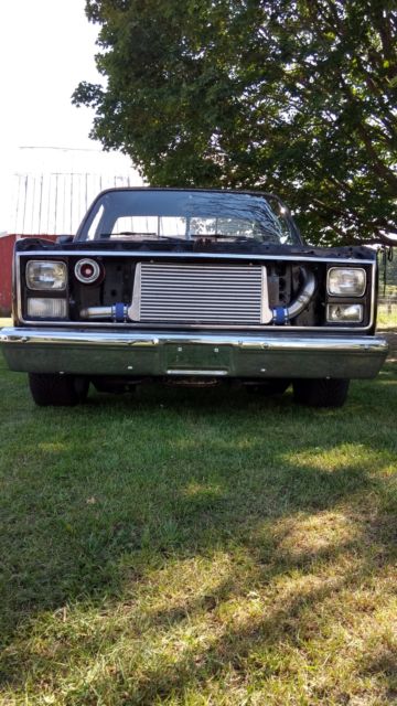Black 1985 Chevrolet C-10 Standard Cab Pickup with Black interior