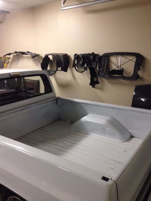 White 1986 Chevrolet C-10 with Burgundy interior